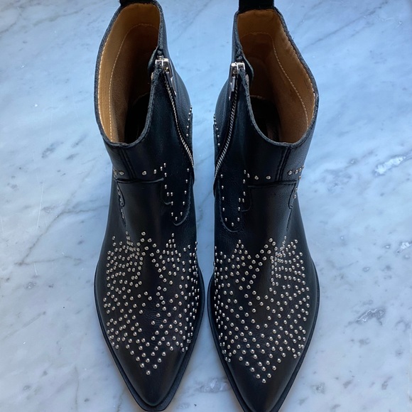 Dolce Vita Uma Black leather studded bootie - Picture 4 of 9